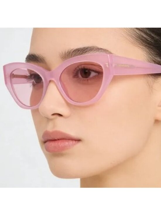 Salvatore Ferragamo SF1107S 663 Sunglasses Pink Cat Eye Frame, Pink Lenses